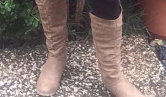 tan knee high boots